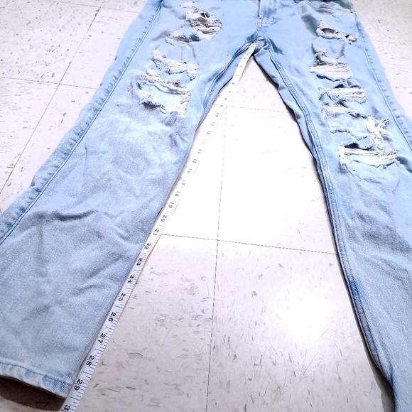 Hollister | Distressed Light Blue Denim Jeans slim straight - Picture 12 of 12